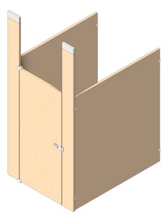 Free Washroom Partitions Revit Download – Cubicle Ceiling Hung Accurate ...